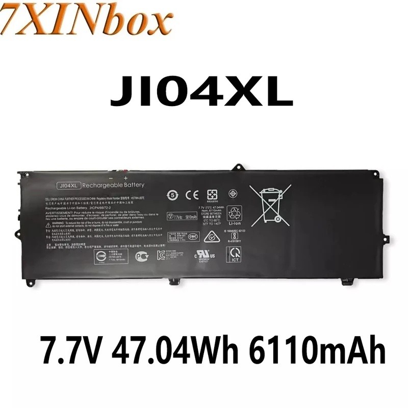 7XINbox JI04XL 7.7V 47.04Wh 6110mAh แบตเตอรี่แล็ปท็อปสําหรับ HP Elite X2 1012 G2 G2-1lv76ea HSTNN-UB