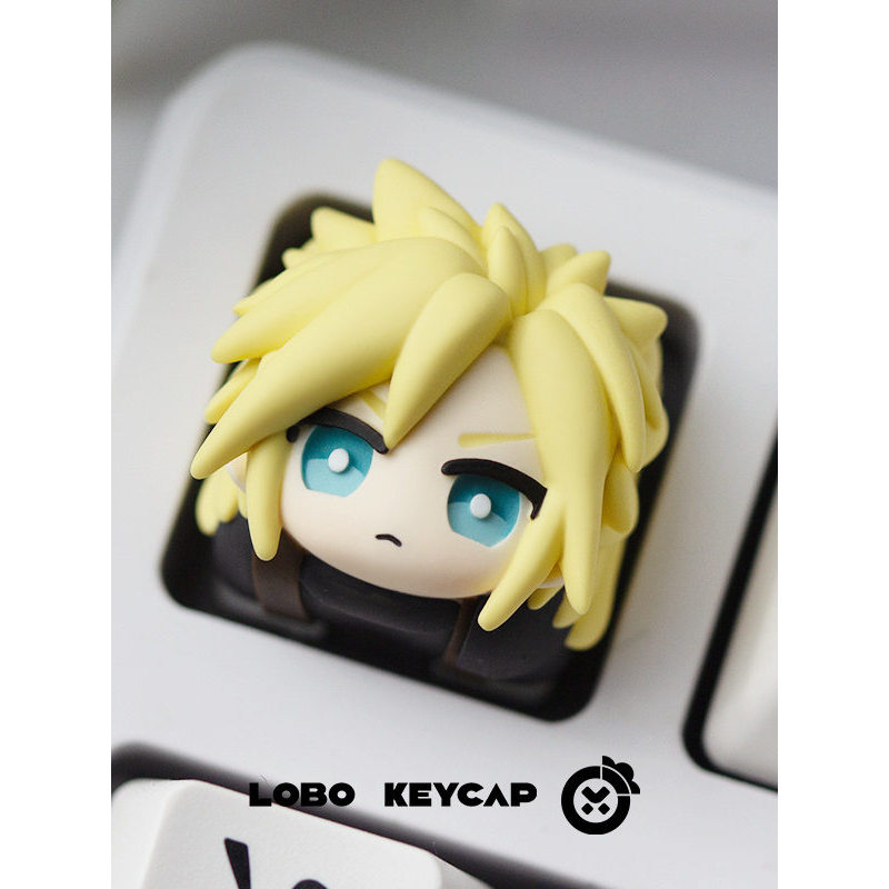keycap keycap ใส Final Fantasy ff7 ~ Tifa Alice ที่ไม่ซ้ํากันเรซิ่น Art Keycap คีย์บอร์ดเครื่องกล Ke