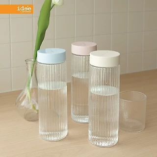 ide'e [3 PCS] ขวดน้ำพลาสติกทรงกระบอก รุ่น PNP3621 ความจุ 700 ml. พลาสติก Food grade ขนาดพกพาใช้สะดวก