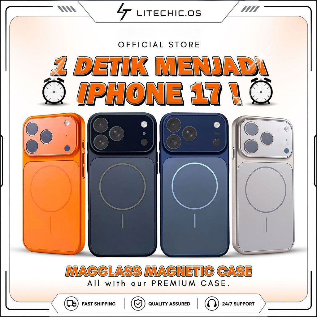 LITECHIC.OS เคสแม่เหล็กสําหรับ iPhone 11 12 13 14 15 16 17 Air Pro Plus Max,ls iPhone 17 ดู