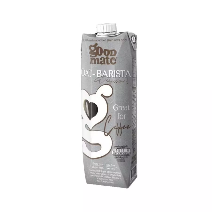 กู๊ดเมท นมข้าวโอ๊ตสูตรบาริสต้า Goodmate Barista Oat Milk 1ltr.