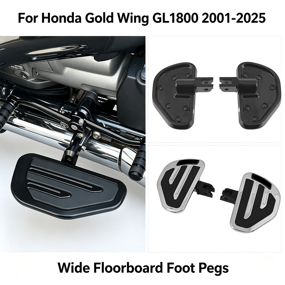สําหรับHonda Gold Wing GL1800 GL 1800 2001-2025 รถจักรยานยนต์CNC Footpegsพักเท้าหมุดเท้าMounts