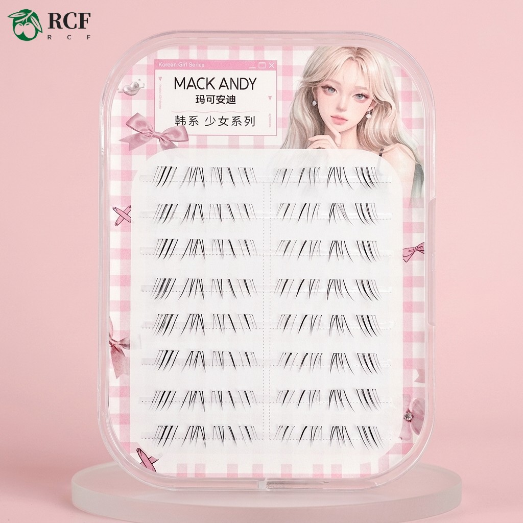 Asian Fit Mermaid Lower Eyelashes Extensions C Curl 5-7 มม.ใยสังเคราะห์ธรรมชาติ