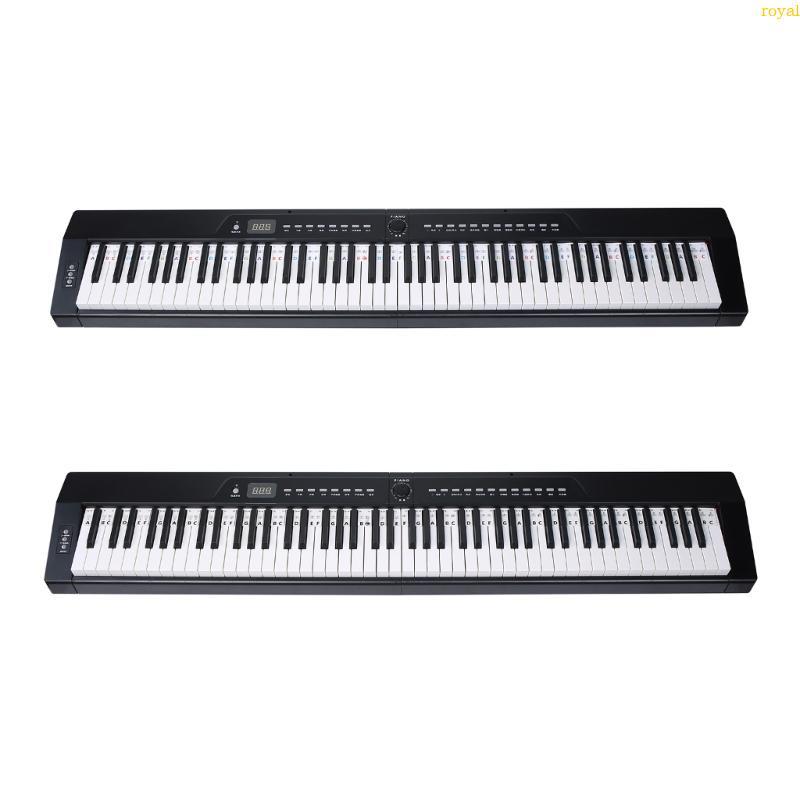 (ส่วนลดสูง)oyalking.th 88 61 Key Full Size Silicone Piano Keyboard Sticker Alternative Piano Note Gu