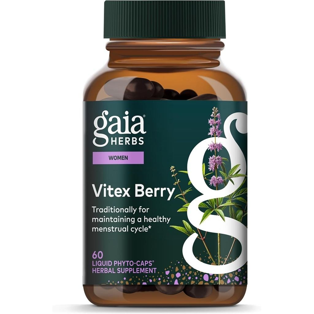 Gaia Herbs Vitex Berry Vitex แบบดั้งเดิมใช้เพื่อพอร์ตสมดุลสําหรับผู้หญิง & ประจําเดือนเพื่อสุขภาพ* 6