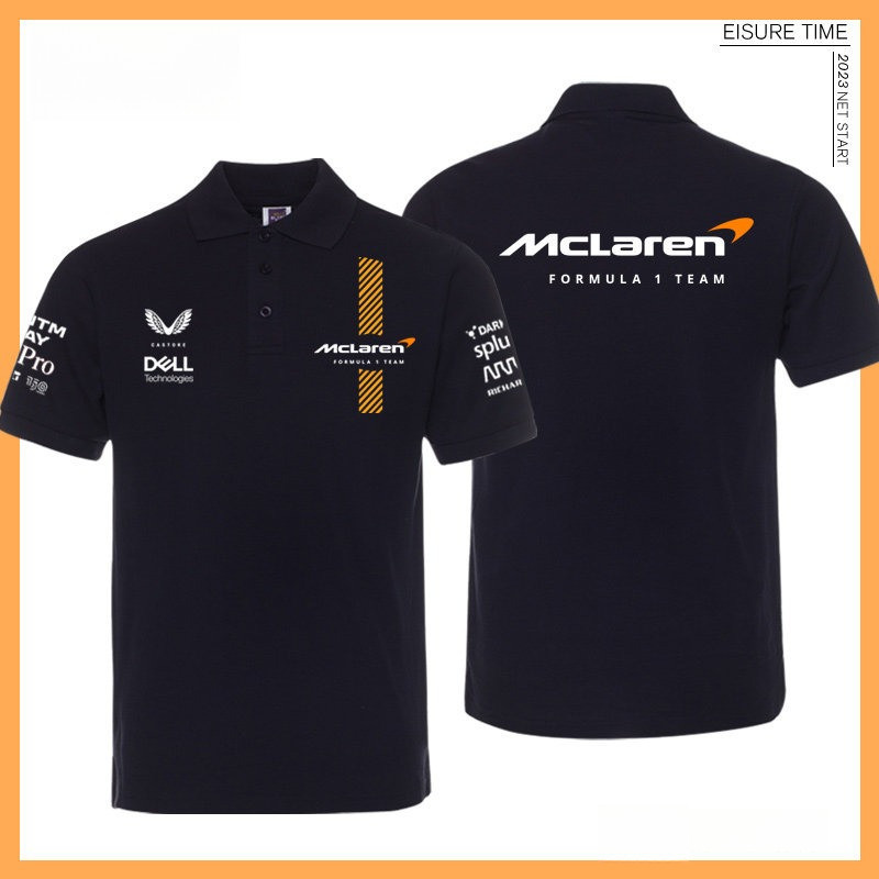 McLaren F1 Team Racin Polo Shirt – Men’s Motorsport Casual Tee + เสื้อโปโลทีมแข่ง McLaren F1 สำหรับผ