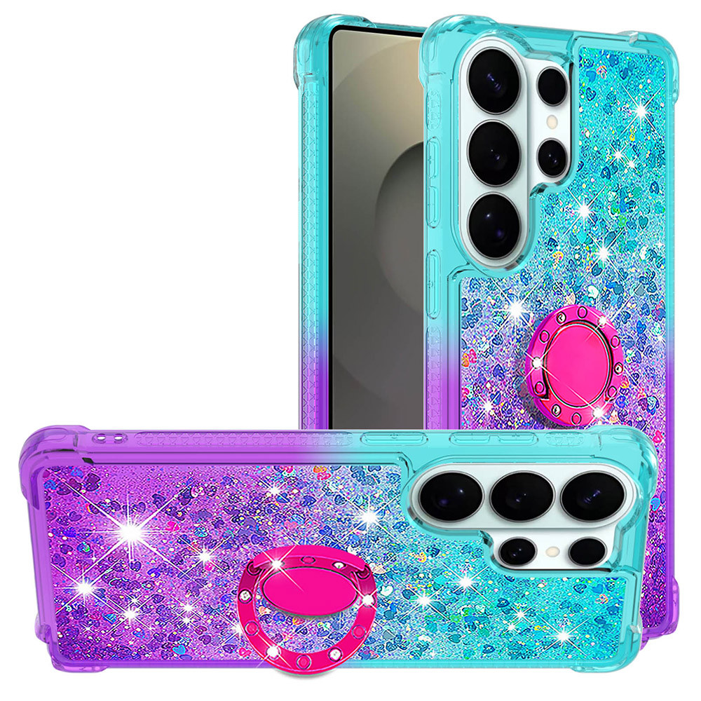 SAMSUNG Gradient Glitter Quicksandเคสโทรศัพท์สําหรับSamsung Galaxy S26 Pro S25 Edge S24 S23 FE Ultra