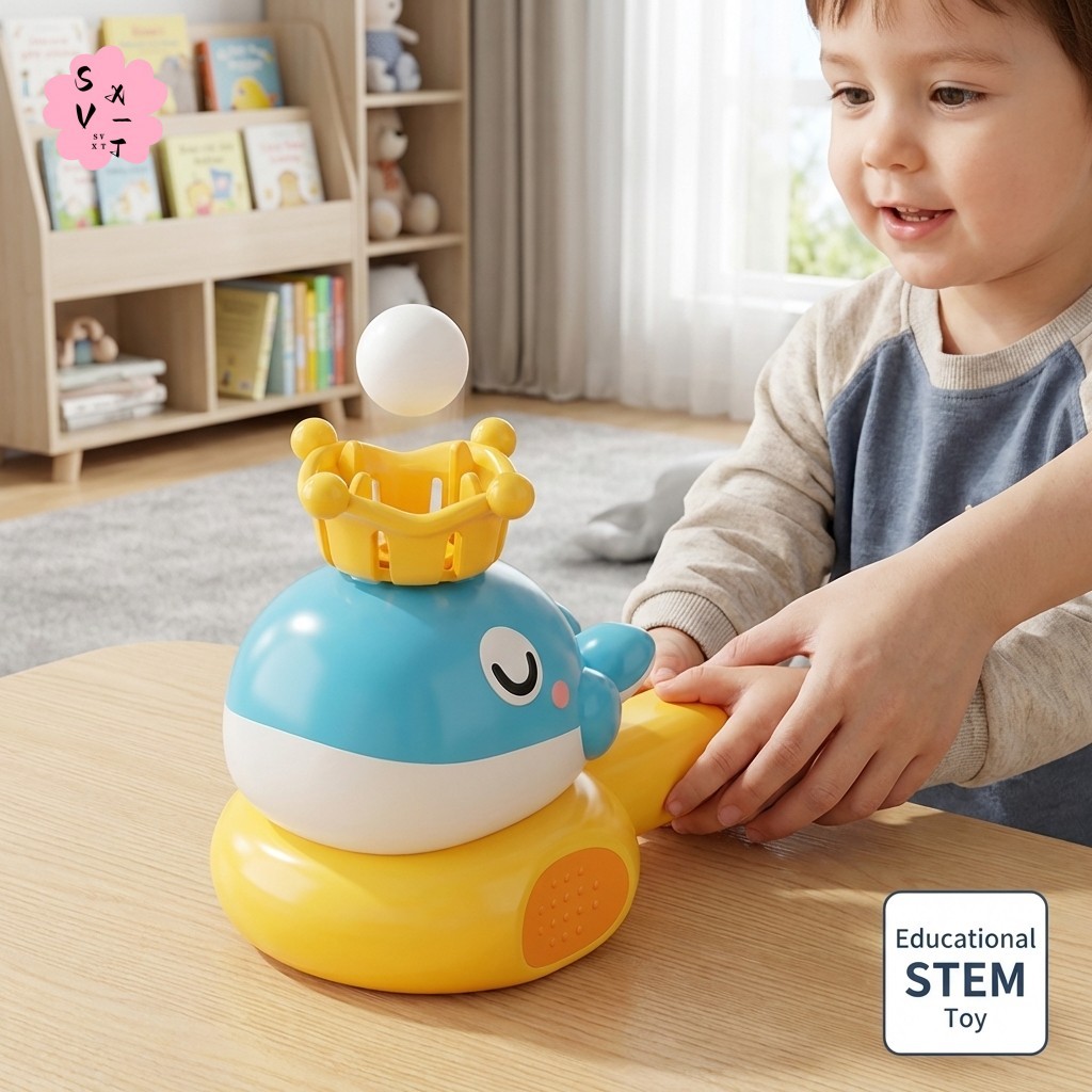 Bernoulli Hover Ball ของเล่นเด็ก Whale Bear การทดลองทางวิทยาศาสตร์ของขวัญเพื่อการศึกษา