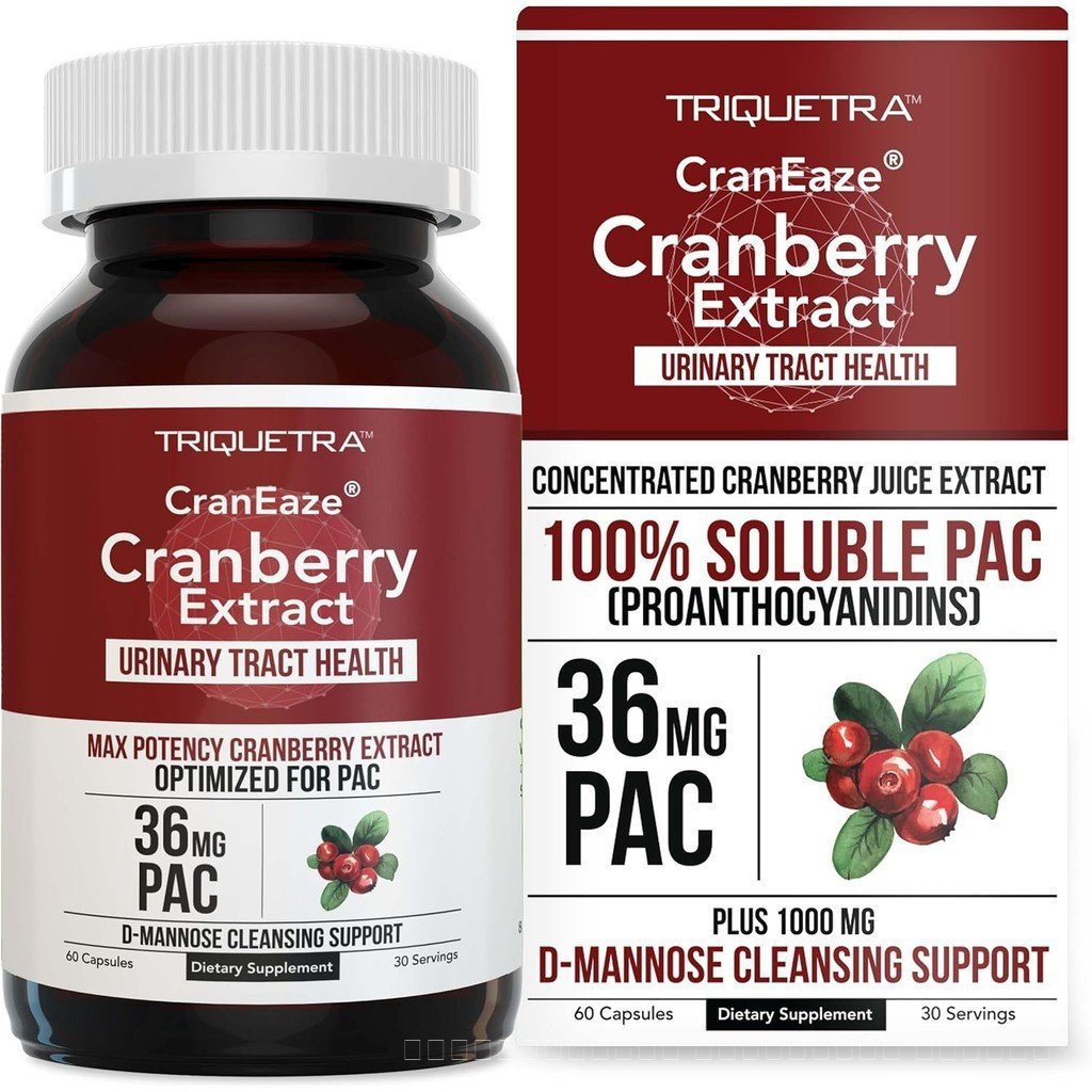 คอรีเซ่ ®   สารสกัดจากน้ําแครนเบอร์รี่ Plus D-Mannose-36mg PAC, PAC-Support Urinary Tract Health-แคป