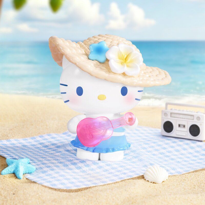 HelloKitty Summer Beach Series รูป Mystery Box อินเทรนด์เล่นเครื่องประดับน่ารักของขวัญหญิง