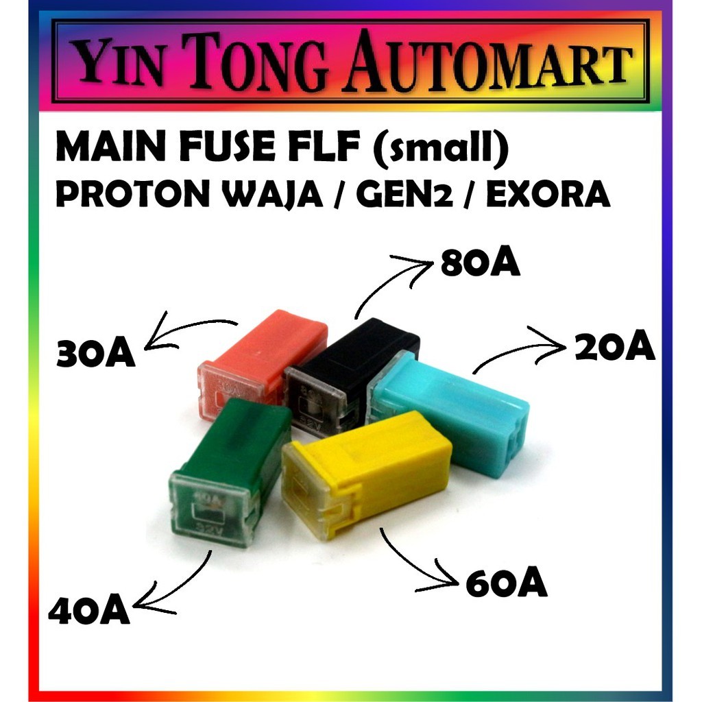 Proton Waja / Gen2 / Exora ฟิวส์หลัก FLF (เล็ก) (1 ชิ้น)