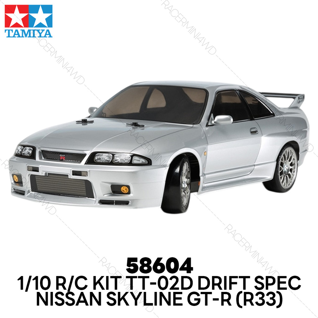 TAMIYA 58604 1/10 R/C Kit Nissan Skyline GT-R (R33) (TT-02D Chassis) Drift Spec