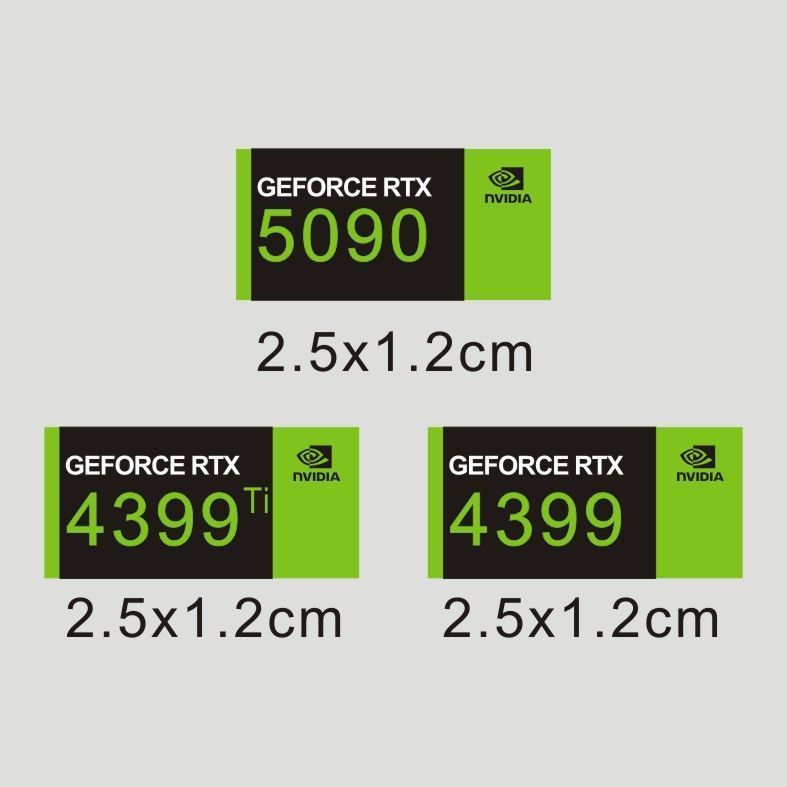 Mobile phone from Yingwei gtx12y Notebook decoration label new decorative sticker5090Graphics card s