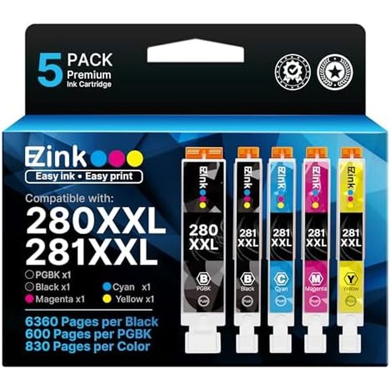 EC Ink Compatible Tr8620a ตลับหมึกสําหรับตลับหมึก Canon 280 281 | PGI-280XXL CLI-281XXL 280 XXL 283 