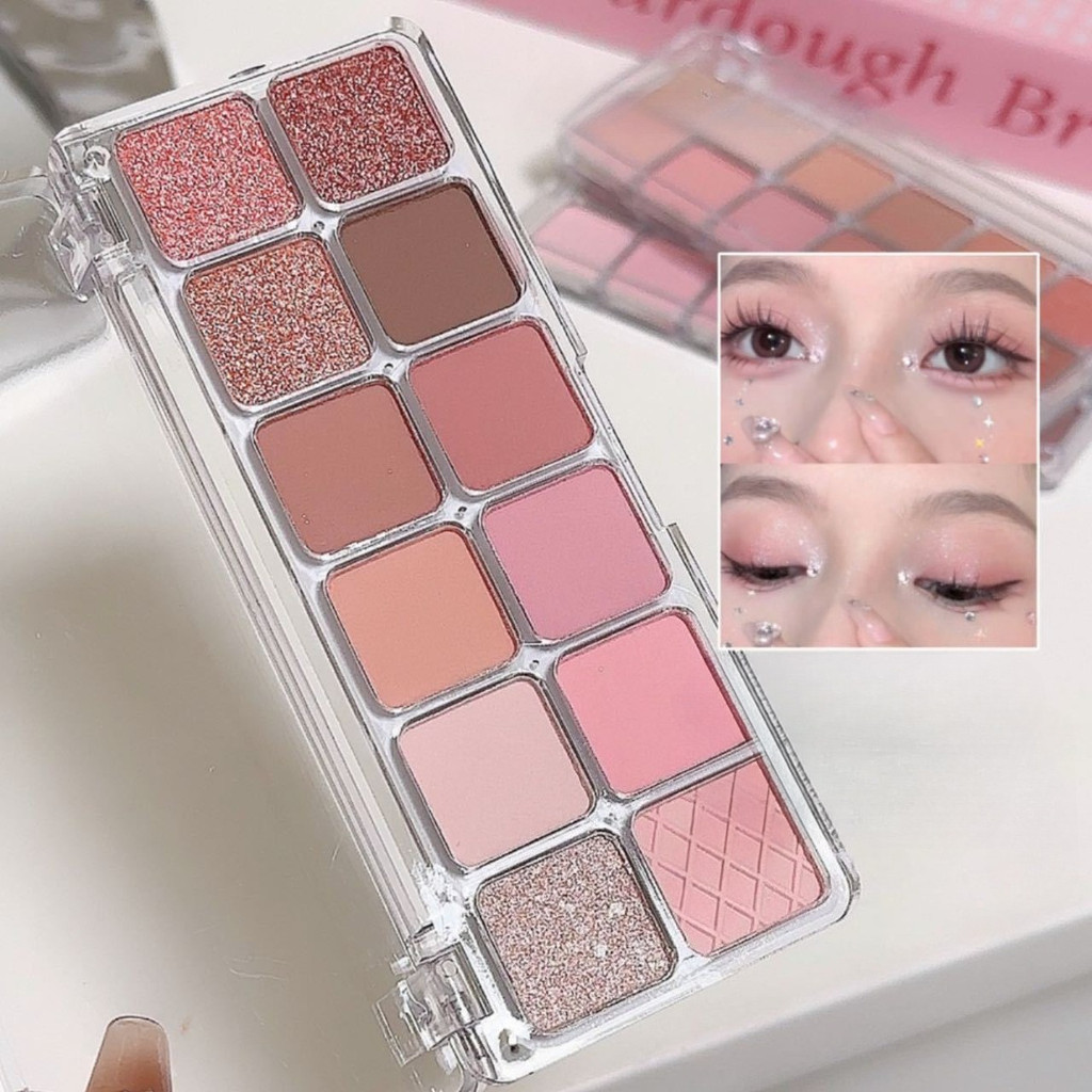 happygirl: อายแชโดว์ 10 สี มีเนื้อแมตต์และชิมเมอร์ ตลับใส แต่งตาได้หลายลุคสำหรับทุกวัน มือใหม่ก็ใช้งานง่ายYR-177