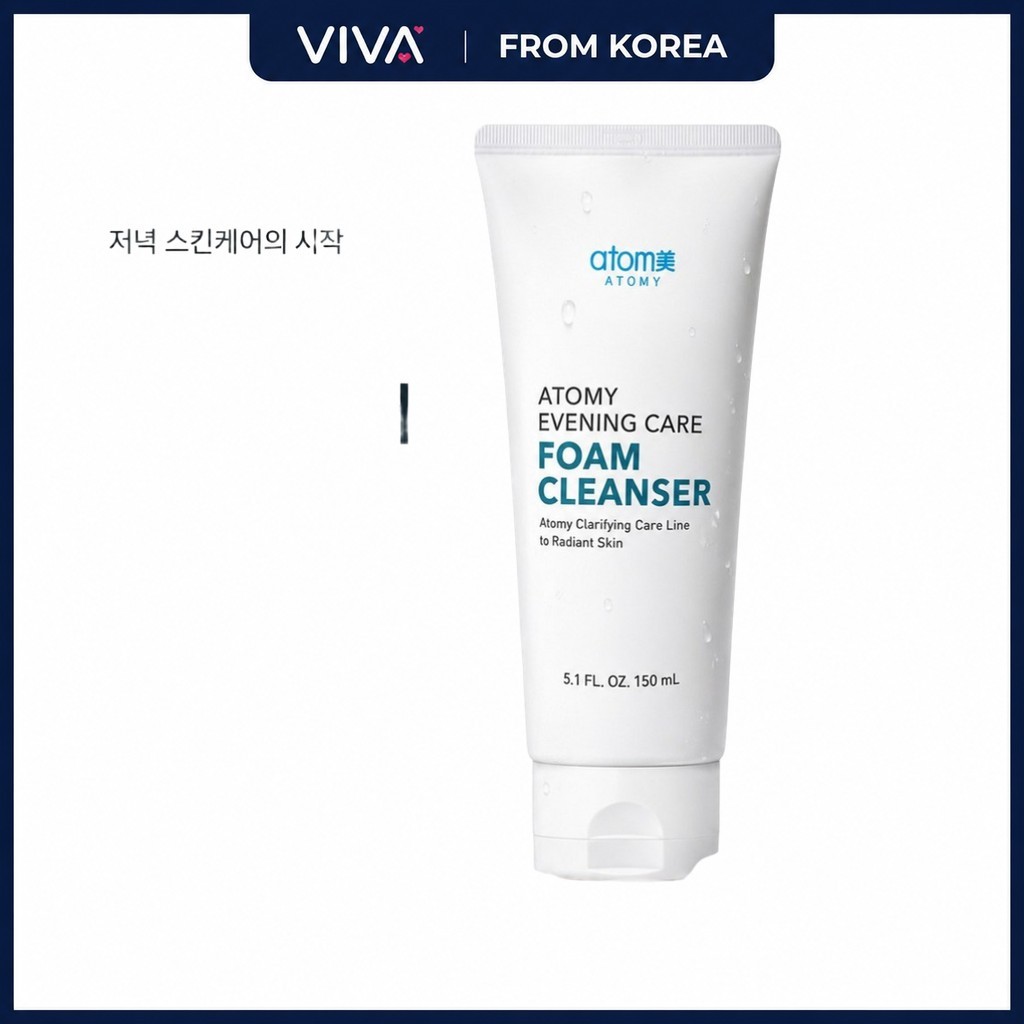 [atomy] Evening Care Foam Cleanser, 150ml, 1pc / Korean Foam Cleanser / Gentle Purifying / ของแท้ 10