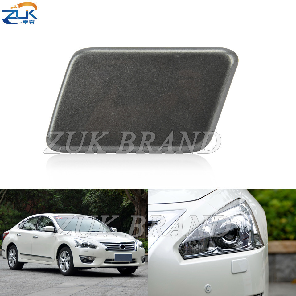ZUK Unpainted กันชนหน้าไฟหน้าเครื่องซักผ้าสําหรับ NISSAN TEANA III L33 J33 2013-2015 ไฟหน้าทําความสะ