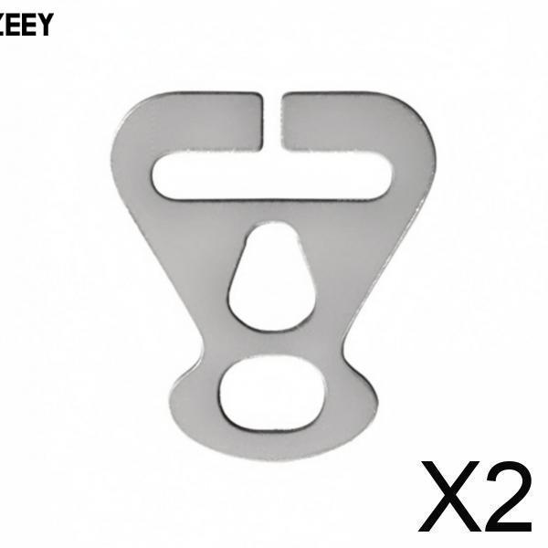 [KOZEEY] 5 แพ็คเต็นท์สนับสนุนเสาคลิปหัวเข็มขัดแผ่น Tarp Connector Bracket อุปกรณ์เสริมสแตนเลสน้ําหนักเบาสําหรับ Camping Shelter Projec