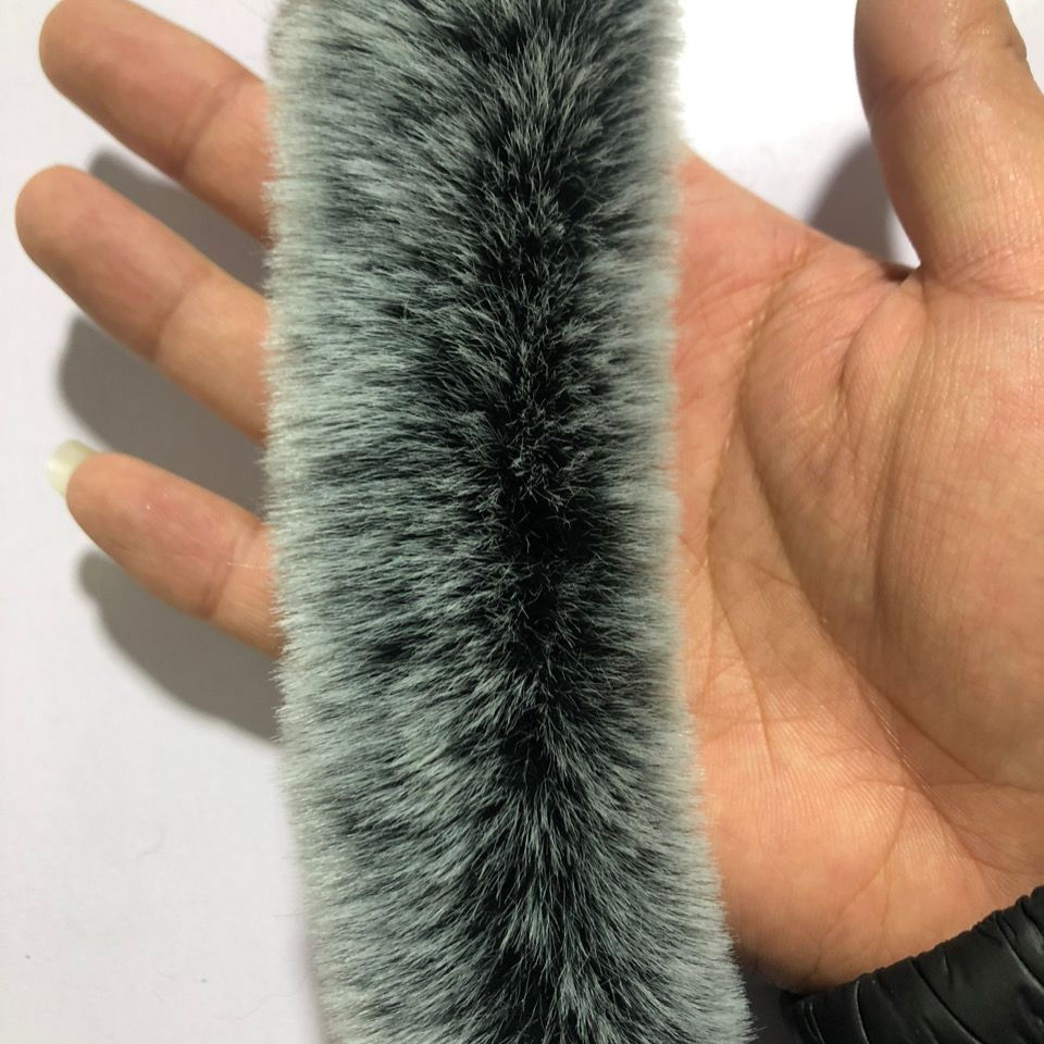 Imitation fur trim lace cheongsam with fur trim rabbit diy White new product fur trim for shoe edges