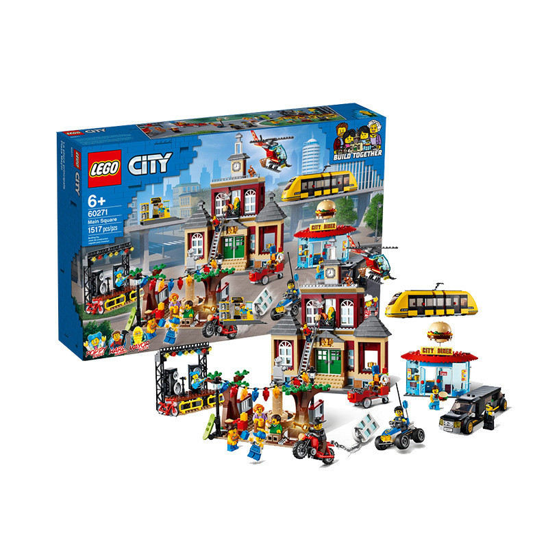 LEGO LEGO 60271 City Series City Square Boy Building Block ของเล่นของขวัญ