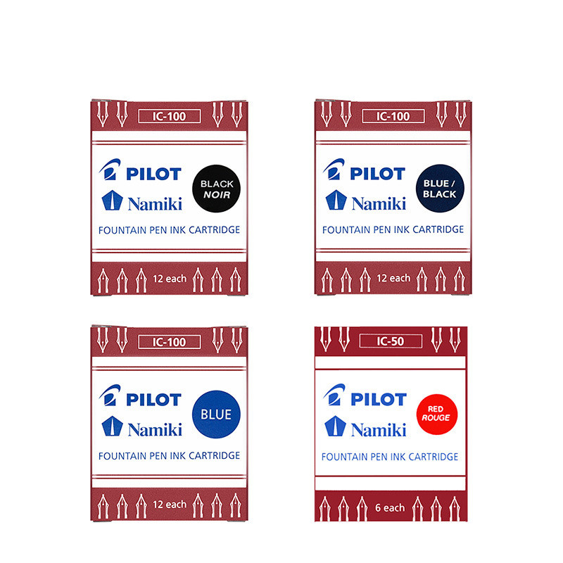 ญี่ปุ่นญี่ปุ่น PILOT PILOT PILOT IC-50 ปากกาหมึก Sac หมึกแบบใช้แล้วทิ้ง 6 ชิ้น ปากกาหน้ายิ้ม 78G Uni
