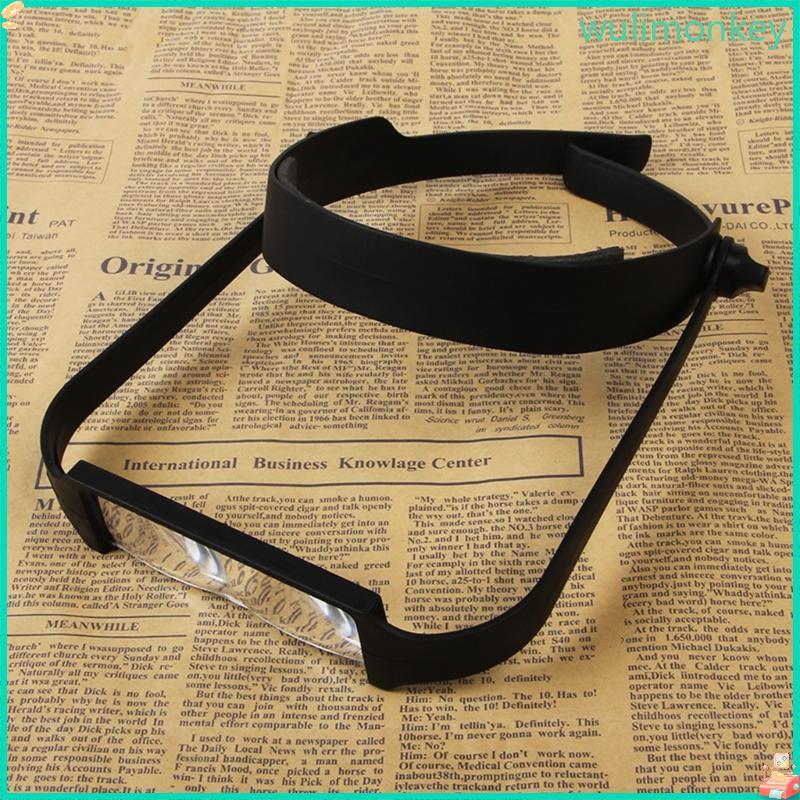 WU Hands Headband แว่นขยาย 1 6X 2X 2 5X 3 5X สําหรับ Close Work Reading
