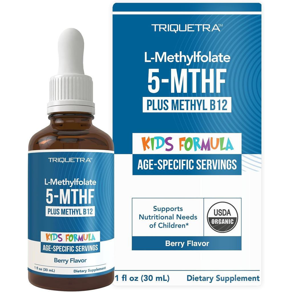 Clovery Healthy Organic Children L-Folic Acid, Cobalt Butterfly Acid+Folic Acid B12 Coenzyme, Folic 
