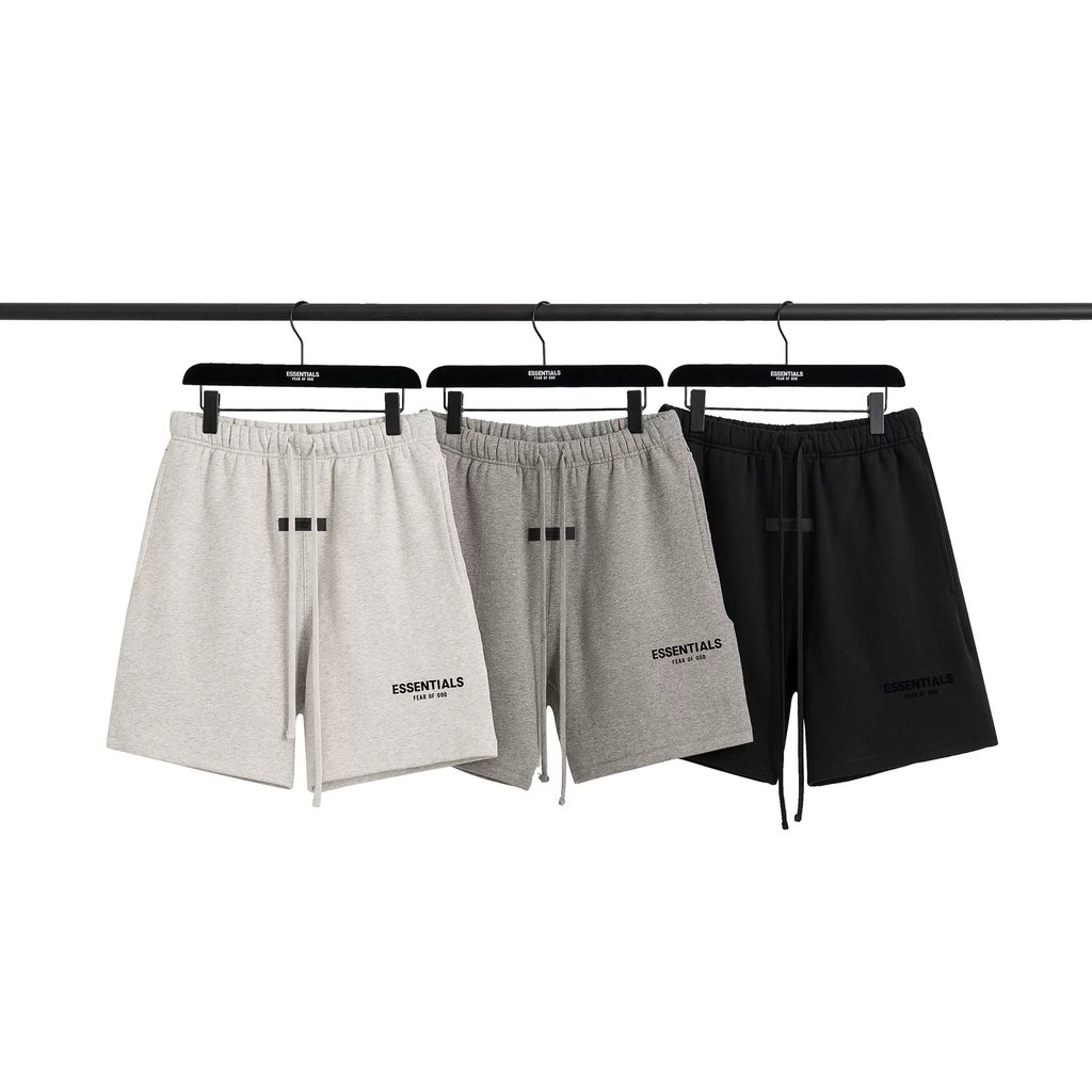กางเกงขาสั้น Ess-Essentials22SS-กางเกงขาสั้น 22 สไตล์ Flocking กางเกงขาสั้น