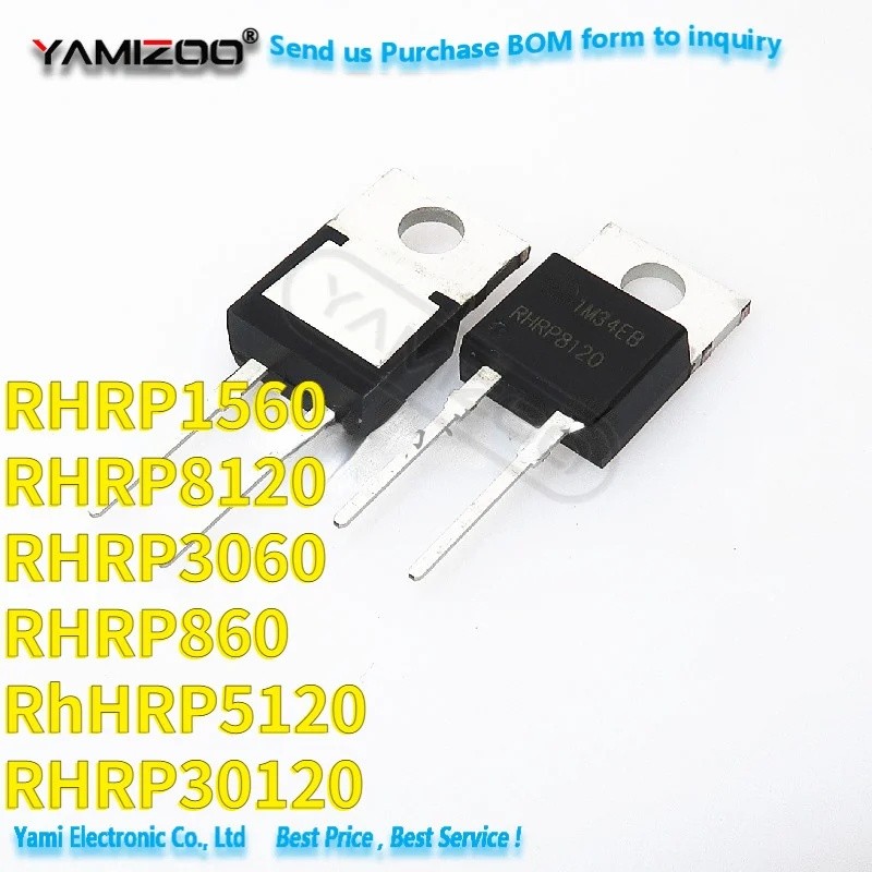 1-5PCS RHRP860 RURP3060 RHRP1560 RURP8120 RURP15120 RURP30120 TO-220 ขายส่ง Field Effect ทรานซิสเตอร