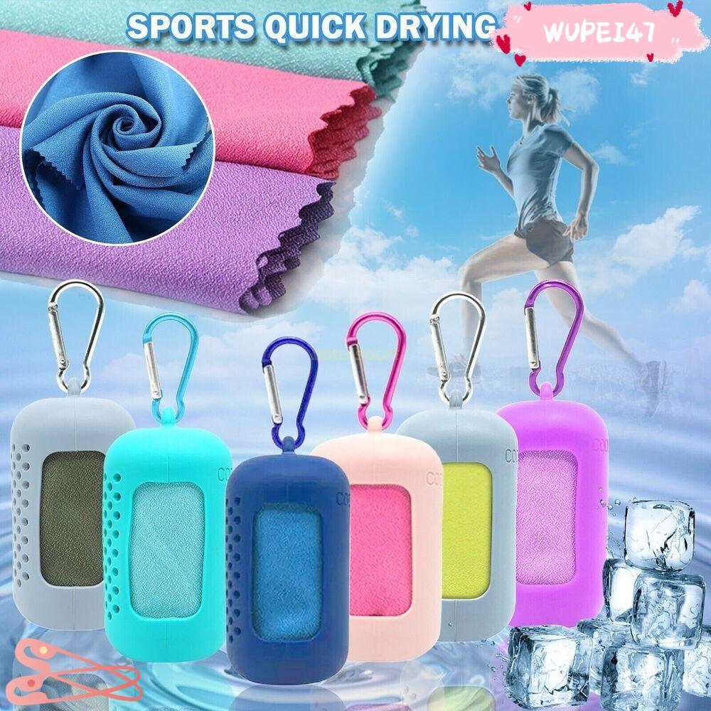 WUPEI47AD Fitness Cool ผ้าขนหนูแห้งเร็วไมโครไฟเบอร์ Camping
