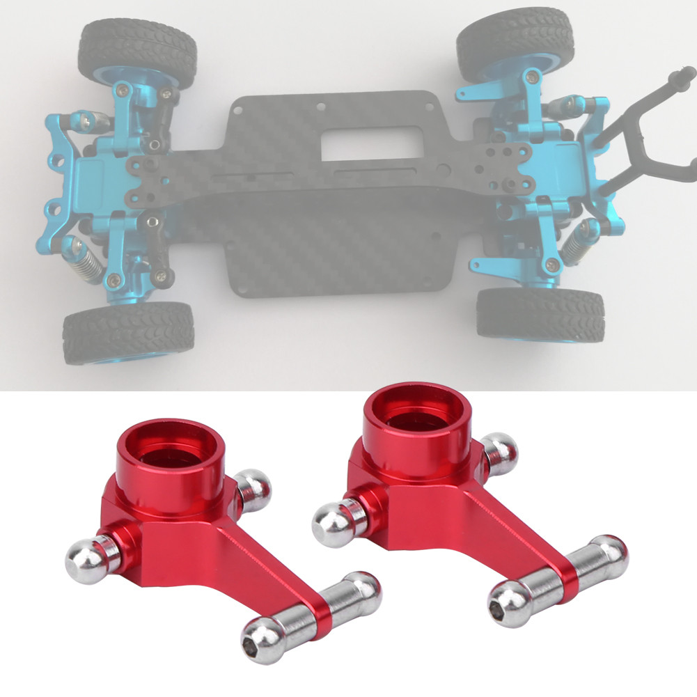 Treee Alomejor อลูมิเนียมสีแดงพวงมาลัยถ้วยสําหรับ K969 / K979 K989 K999 1/28 RC รถที่ยั่งยืนพัดลม 2 