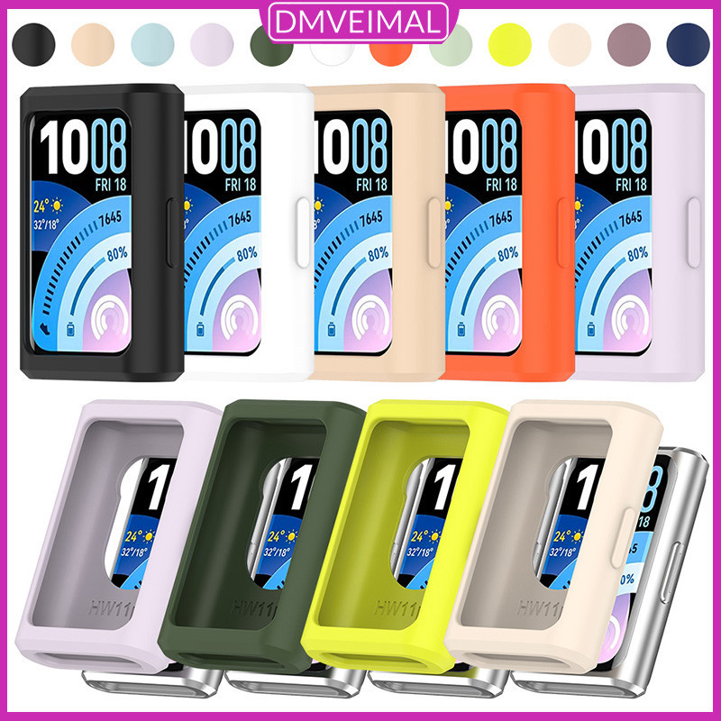 กรณีซิลิโคนป้องกัน Gores for Huawei Band 11 11 Pro/10 9 8 NFC อุปกรณ์ป้องกันหน้าจอยางอ่อนฝาครอบกรอบรูอุปกรณ์กันชน