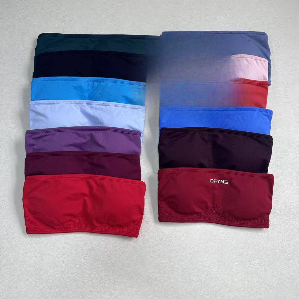 DFNE New Style Tube Top Full Matt ผ้าไนลอนนุ่มพิเศษ Yoga Tube Top European American Yoga Top