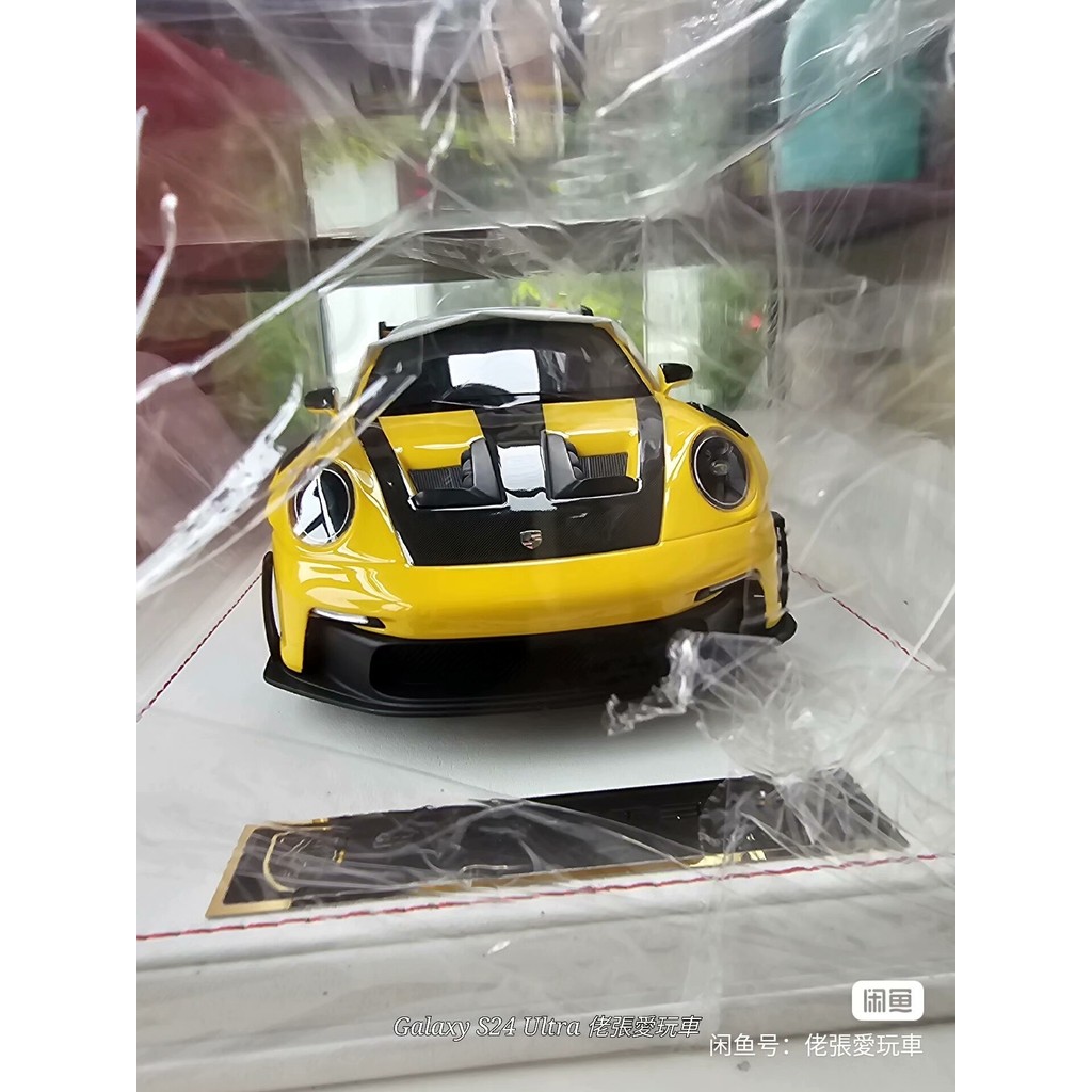 AI MODEL Porsche 1992 GT3RS Limited Edition จําลองเรซิ่นโมเดลรถคอลเลกชันเครื่องประดับ 1 18