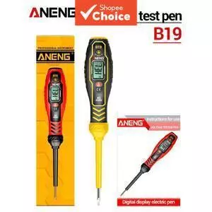 หนึ่งชุด ANENG B19 เครื่องทดสอบแรงดันไฟฟ้าปากกาแบบไม่สัมผัส 30-1000V เครื่องตรวจจับ AC Buzzer Alarm Breakpoint Finder CAT IV 600V