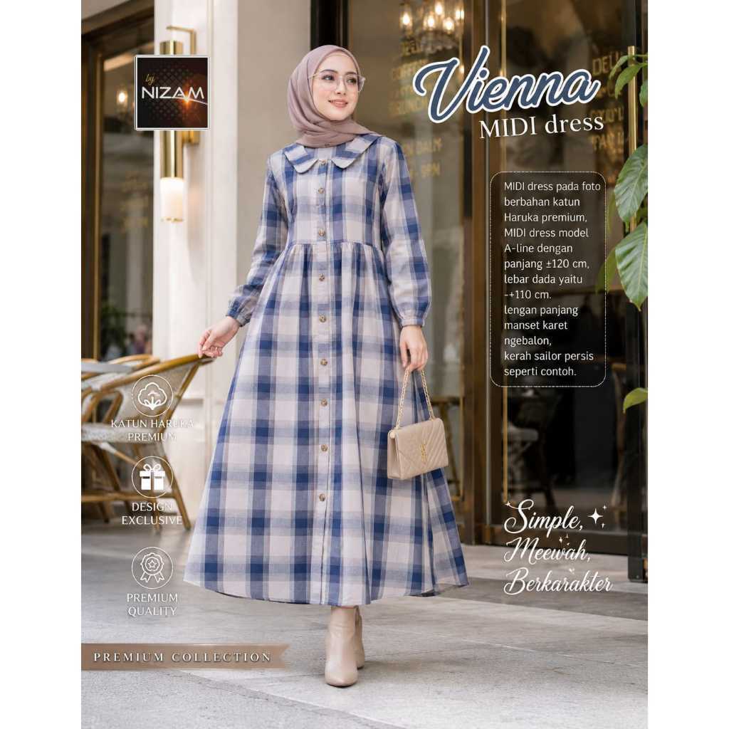 1008 VIENNA DRESS โดย NIzAM DAILY WEAR ORIGINAL BRAND SOLO