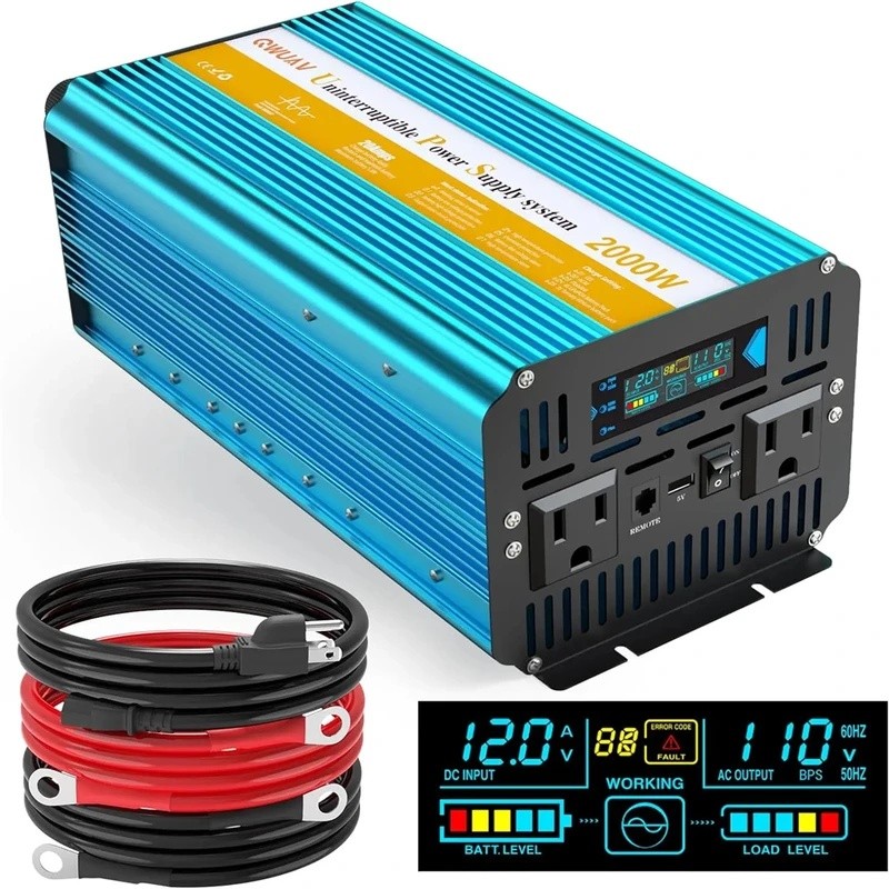 13PF Chargerอินเวอร์เตอร์DC 12V 24V To AC 220V 3000W 4000W 6000W 8000Wรถอินเวอร์เตอร์Pure Sine Wave 