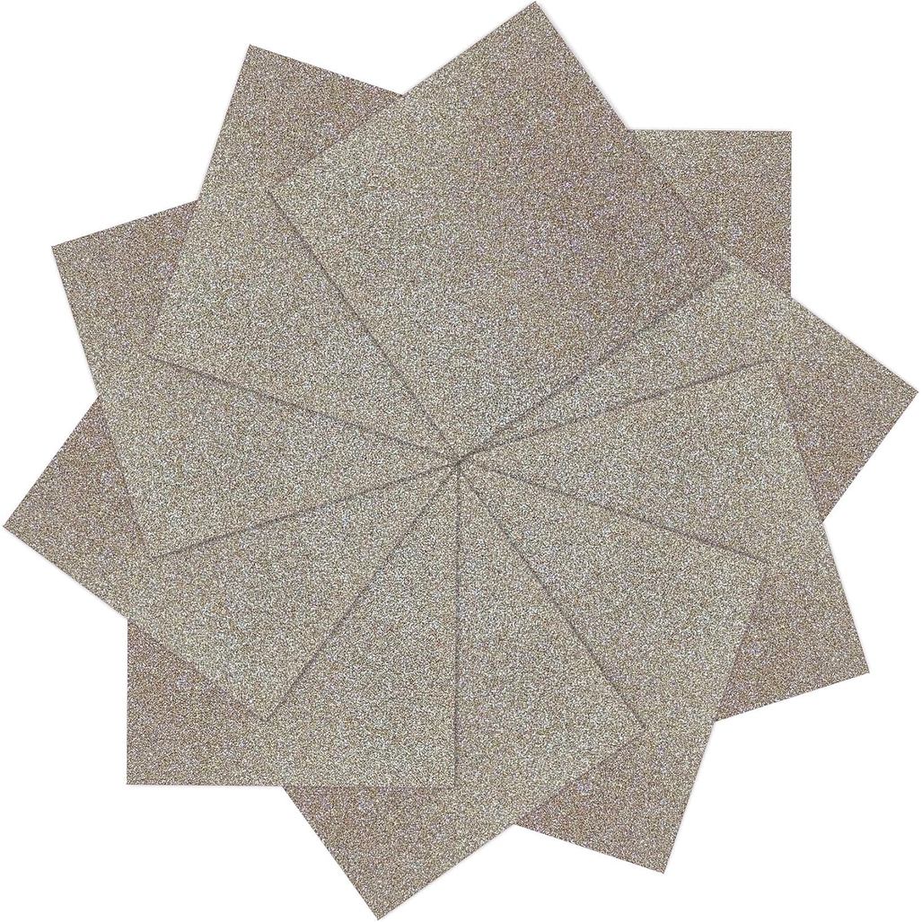 YZH Crafts Glitter Cardstock Paper, No-Shed Shimmer Glitter Papers, Cut Craft และโครงการ DIY, กระดาษ