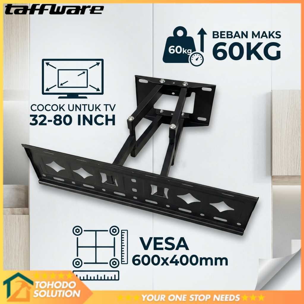 Taffia TV Wall Mount Bracket VESA 600x400 สําหรับทีวี 32-80 นิ้ว - SH-80