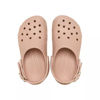 CROCS รองเท้าลำลองผู้ใหญ่ CLASSIC METALLIC BUCKLE CLOG - BLUSH