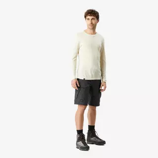 Decathlon Men'S Robust Trekking Shorts - Mt500 กางเกงขาสั้นที่ทนทานเพื่อการเดินป่าสำหรับผู้ชายรุ่น Mt500 - Dark Grey