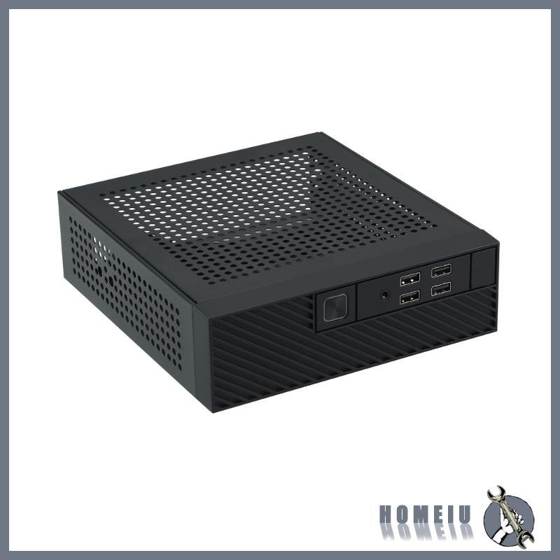 HOMEIU M10 Mini ITX HTPC แชสซีคอมพิวเตอร์เดสก์ท็อป HTPC กรอบเคสกระจายความร้อน