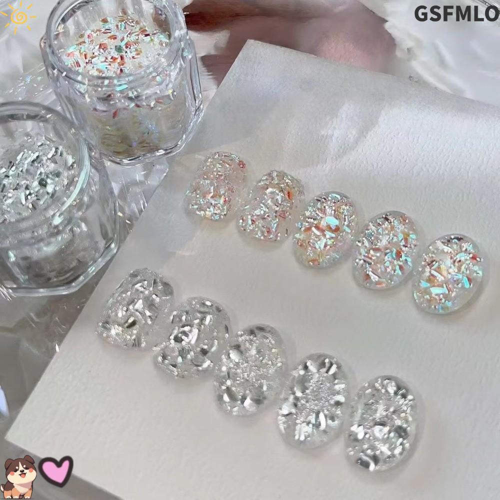 GSFMLO Flash Nail Art, Blinking Sequins Nail Art Sequins, Nail Art DIY Glitter Nail Art Charms