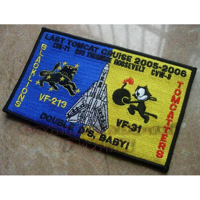 Double D Club 2005-2006 VF31 VF213 The Last My Neighbor Tomcat Cruise Commemorative Badge CVW8 CVN71