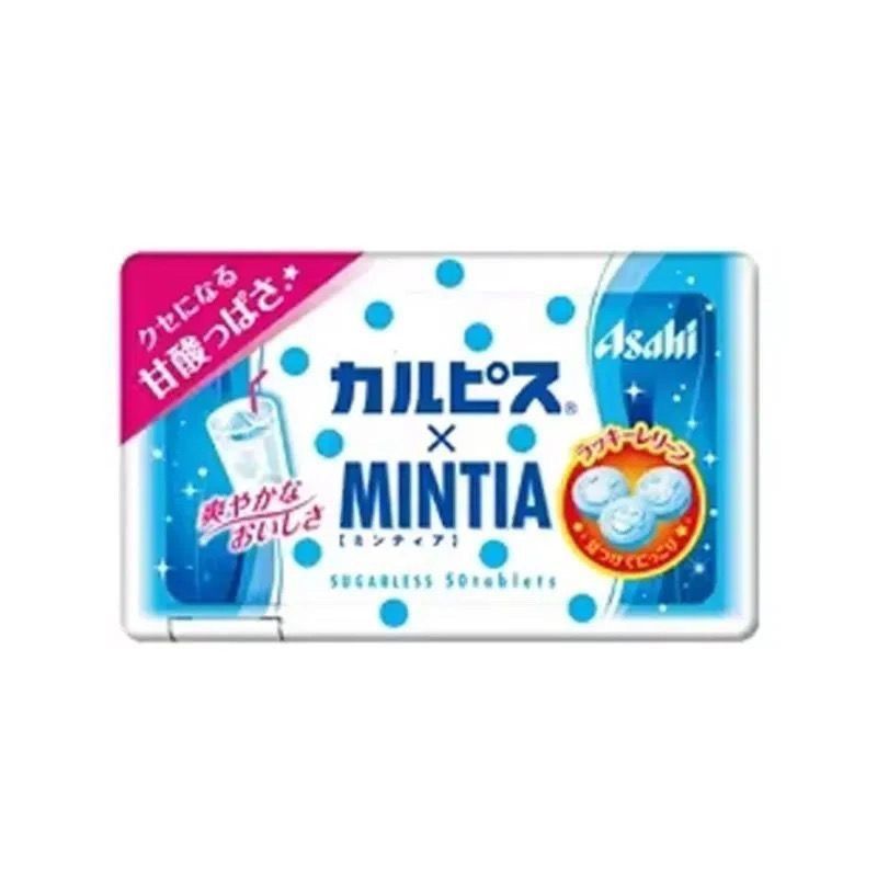 ลูกอมมิ้นต์ญี่ปุ่น Asahi Asahi Mintia Moisturizing Cool Candy Fresh Breath Travel 7g26 LS