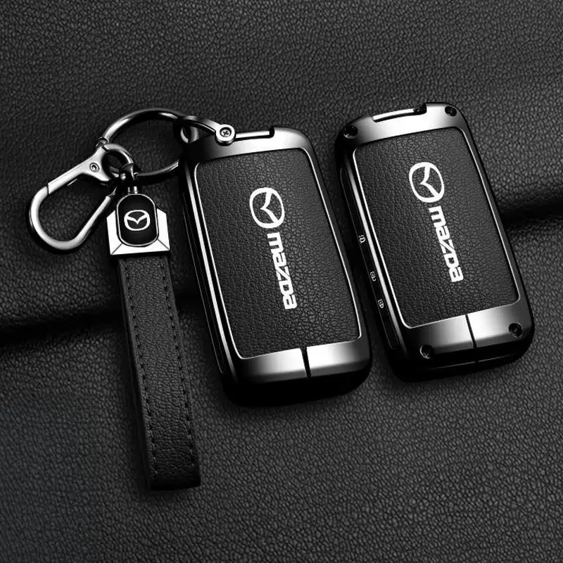 สังกะสีหนังกุญแจรถพวงกุญแจสําหรับ Mazda 3 Alexa Cx30 Cx-30 Cx-5 Cx5 Cx3 Cx-3 Cx8 Cx-8 Cx9 Cx-9