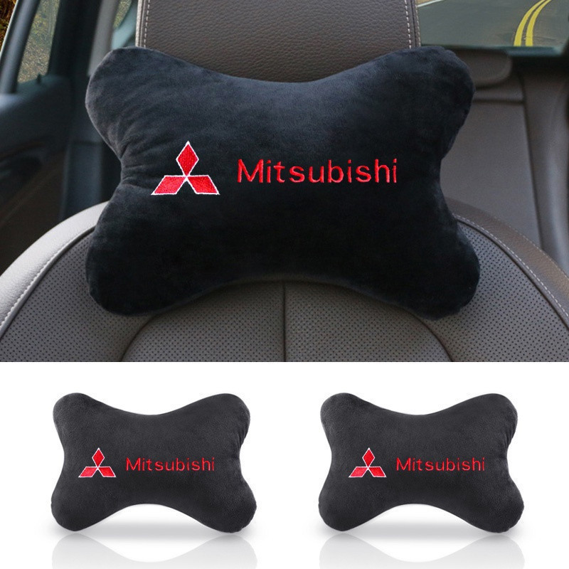 รถหมอน headrest หมอนคอผ้าฝ้ายนุ่ม Breathable กระดูกที่นั่งสําหรับ Mitsubishi Asx Lancer Pajero 4 Out
