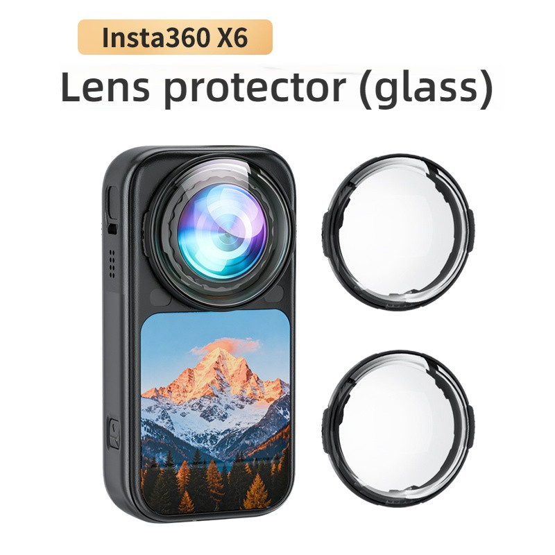 เข้ากันได้กับตัวป้องกันกระจกกล้องพาโนรามา อินสตาแกรม360 x6 อุปกรณ์เสริมฝาครอบป้องกันเลนส์ x6