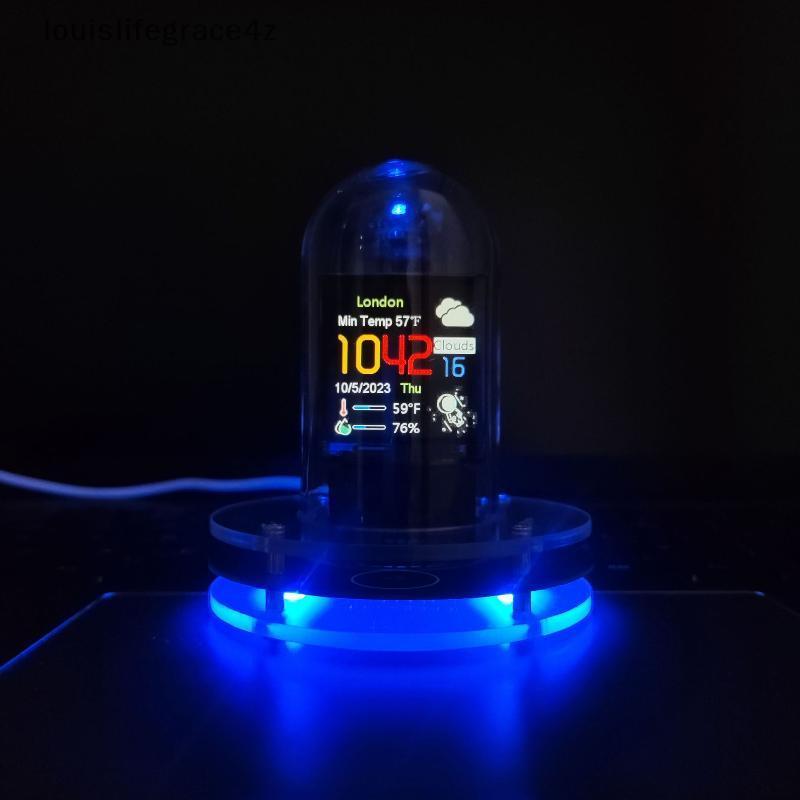 Nixie Tube นาฬิกาตั้งโต๊ะมัลติฟังก์ชั่นอัลบั้มรูปอิเล็กทรอนิกส์จอแสดงผลสภาพอากาศสําหรับโฮมออฟฟิศห้อง