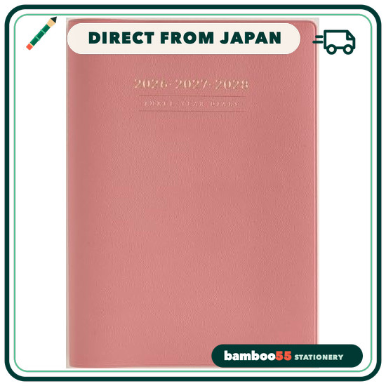 Direct From Japan Takahashi Planner 2026, April Start, A5, 3-Year Desk Diary, Brown, No. 951